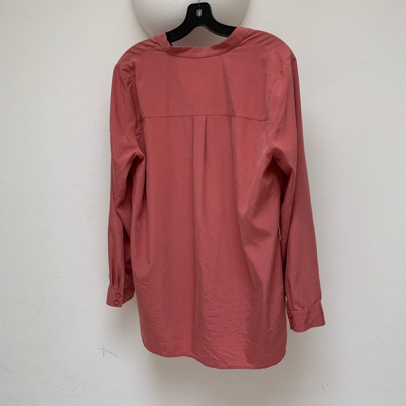 Eileen Fisher button up shirt dusty rose color - Picture 4 of 4